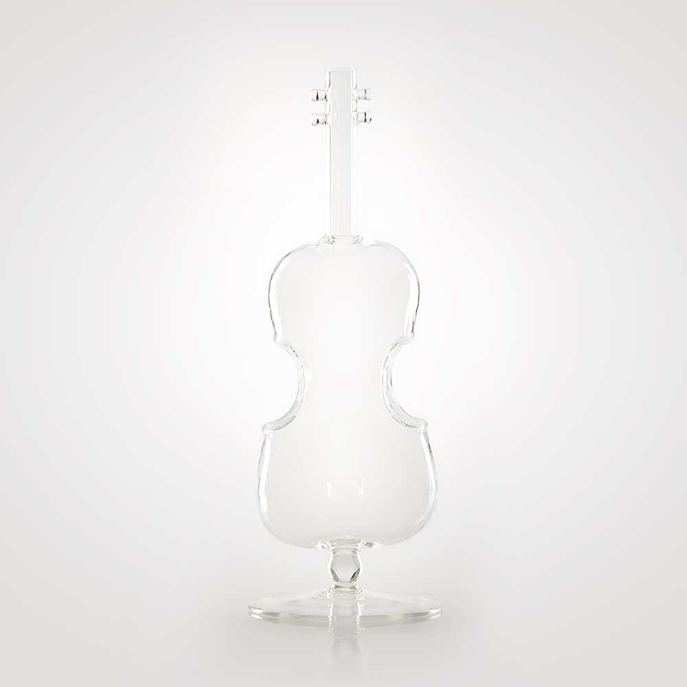 Hegedű formájú díszpalack