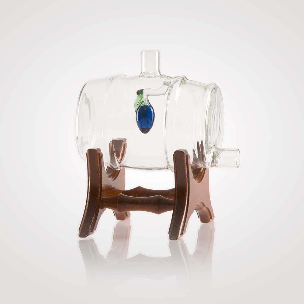 Hordó díszpalack fa állvánnyal