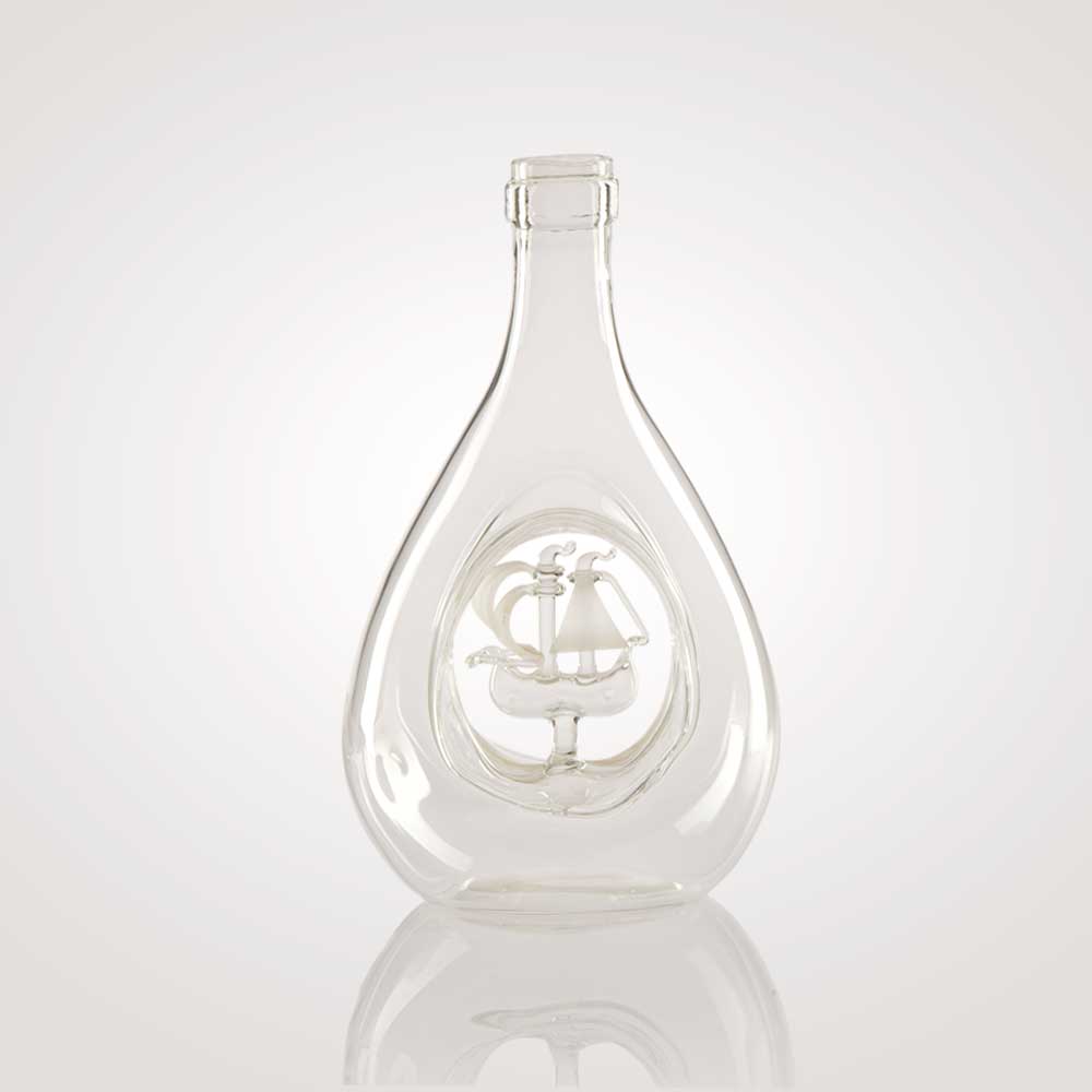 Hajós díszpalack gömb formával